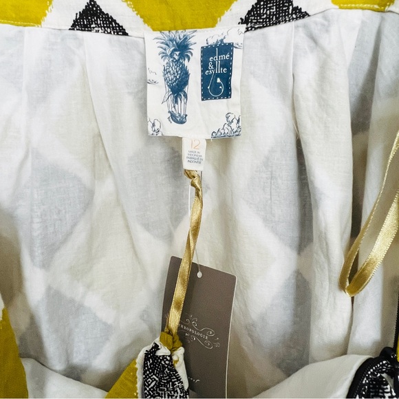 NWT Anthropologie Edme & Esyllte "Shifting Buttons" Skirt SZ 12 Boho Hipster - Picture 7 of 9